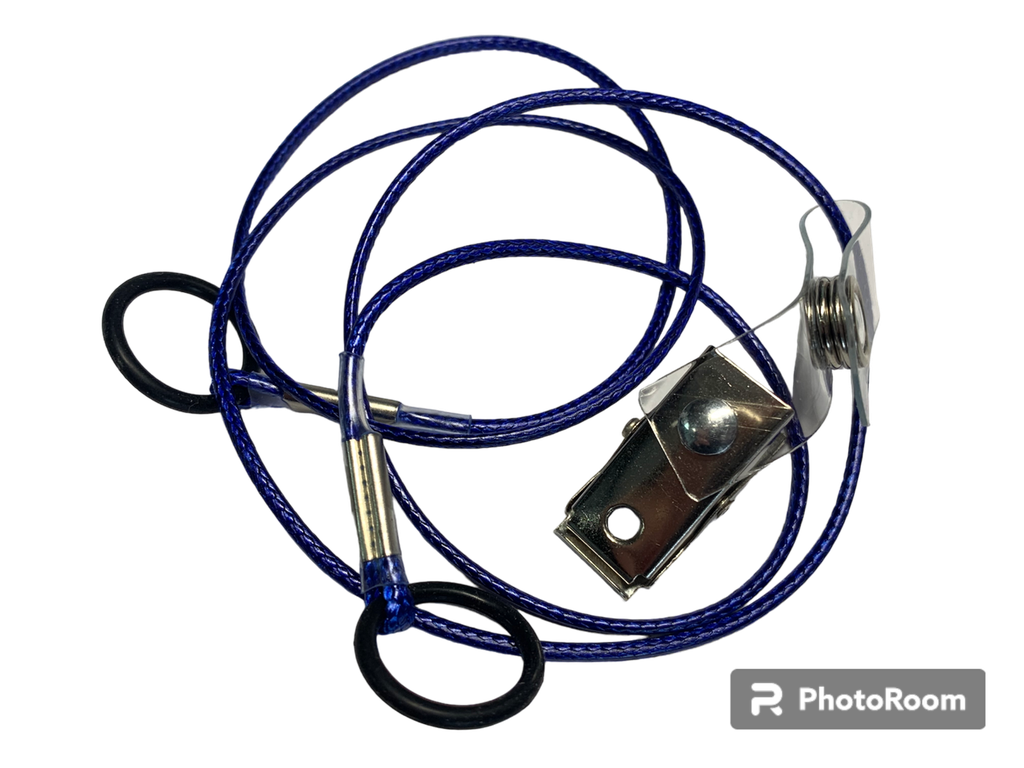 Cotton Cord Blue + Clip
